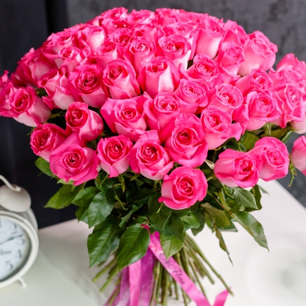 101 Trandafiri Roz 80-90 cm alt vedere product 2