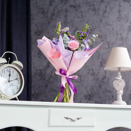 Buchet Roz-Mov alt vedere product 6