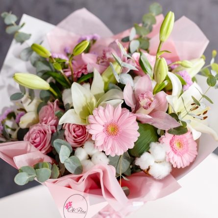 Buchet Alb-Roz alt vedere product 3