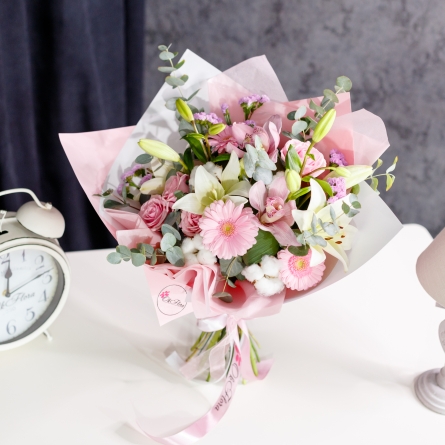 Buchet Alb-Roz alt vedere product 5