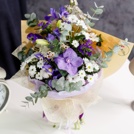 Buchet Alb-Violet alt vedere product