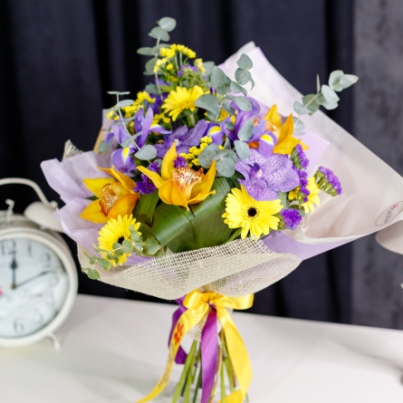 Buchet Galben-Mov alt vedere product 2