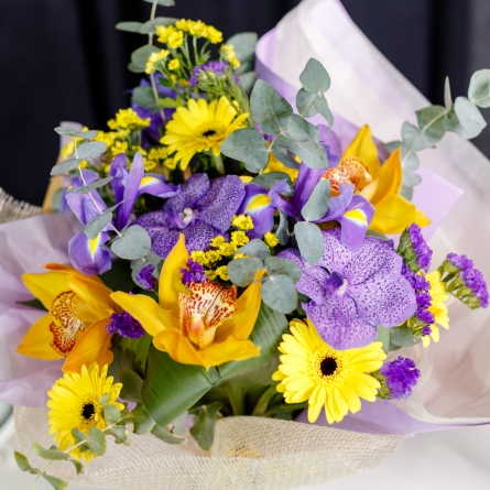 Buchet Galben-Mov alt vedere product 4