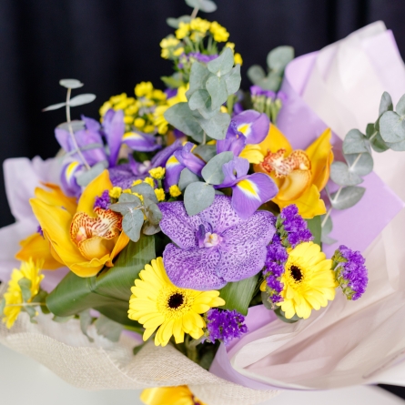 Buchet Galben-Mov alt vedere product 6