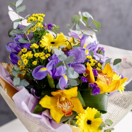 Buchet Galben-Mov alt vedere product 7