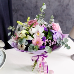 White Pink Purple Bouquet