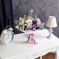 White Pink Purple Bouquet