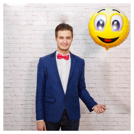 Balon Galben cu Smiley Face / Fata Zambitoare, perioada de plutire de 7-8 ore alt vedere product