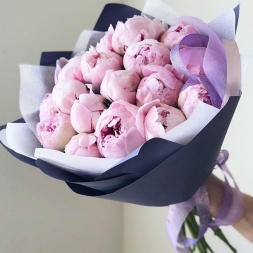 Bouquet of Pink Peonies (21 pcs)