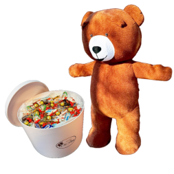 Surprise with the Bear and a Big Box of Sweets
