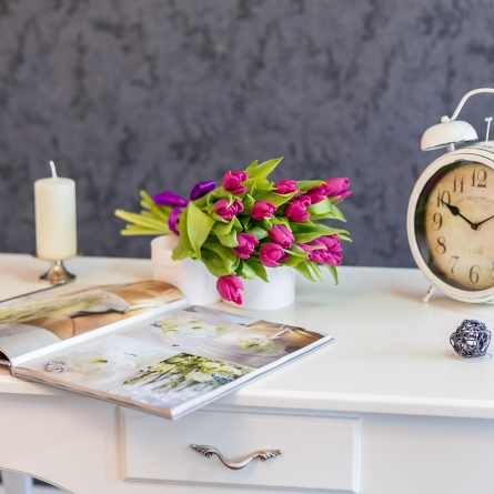 Buchet din Lalele Mov alt vedere product 5