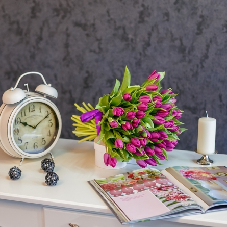 Lalele mov buchet alt vedere product 5