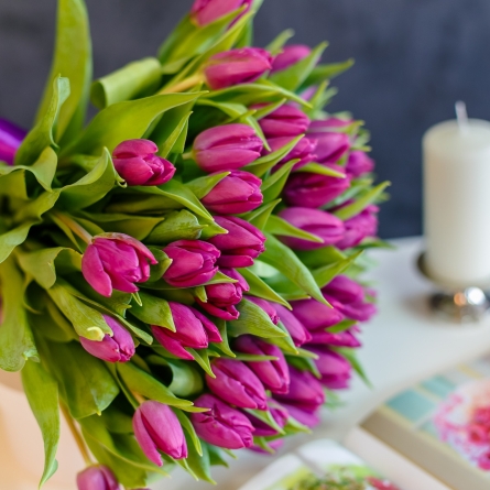 Lalele mov buchet alt vedere product 8