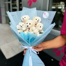 5 Teddy Bear Bouquet. alt vedere product 5