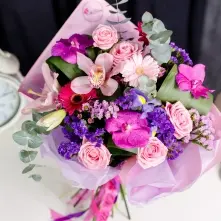Buchet Roz-Mov-Fuchsia alt vedere product 5