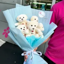 5 Teddy Bear Bouquet. alt vedere product 6