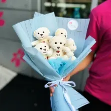 5 Teddy Bear Bouquet. alt vedere product 4